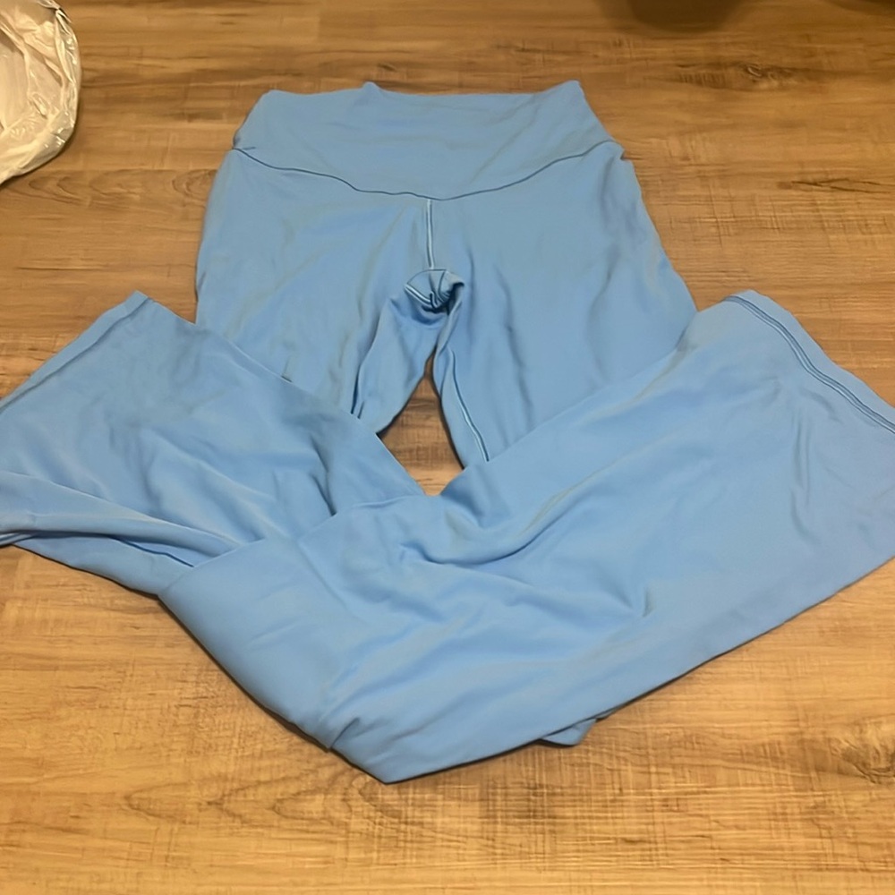 Blue aerie flare leggings